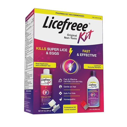 Licefreee! Kit All-in-One Complete Lice Killing Treatment, Daily Maintenance Shampoo & Professional Nit Comb in One Box, Lice Treatment for Kids & Adults