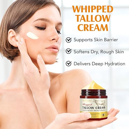 Miniatura 2 de Sarga de ternera para la piel, crema de sebo y miel hidratante facial natural, bálsamo hidratante de ternera profundamente hidratante para el
