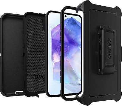 OtterBox Defender Case for Samsung Galaxy A55 5G, Black