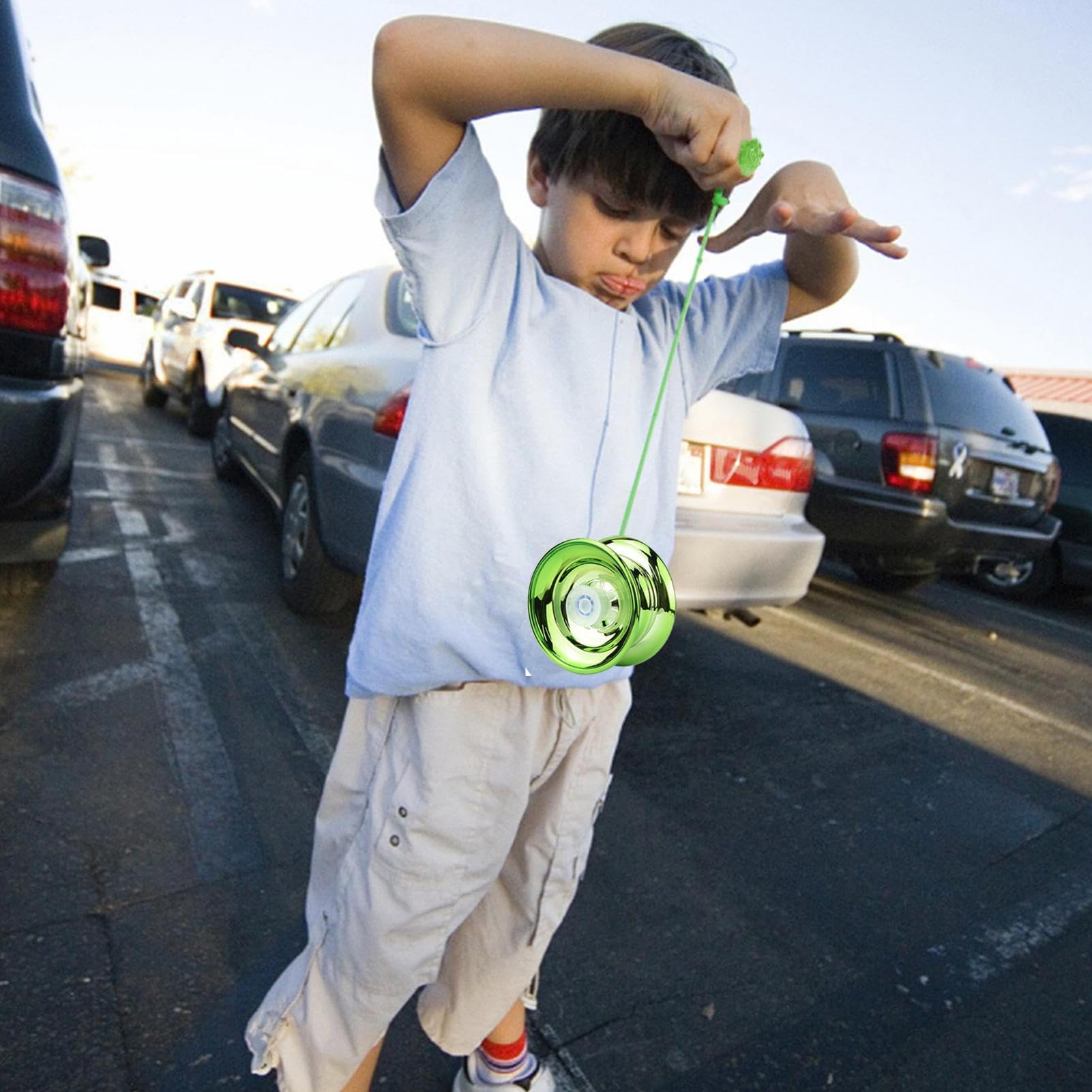 Yoyo pour de 8 à 12 ans | Yoyo réactif en Yo-Yo Ball | – tour résistant aux chocs, résistant aux chocs, cadeau d'anniversaire, d'éducation précoce de la maternelle