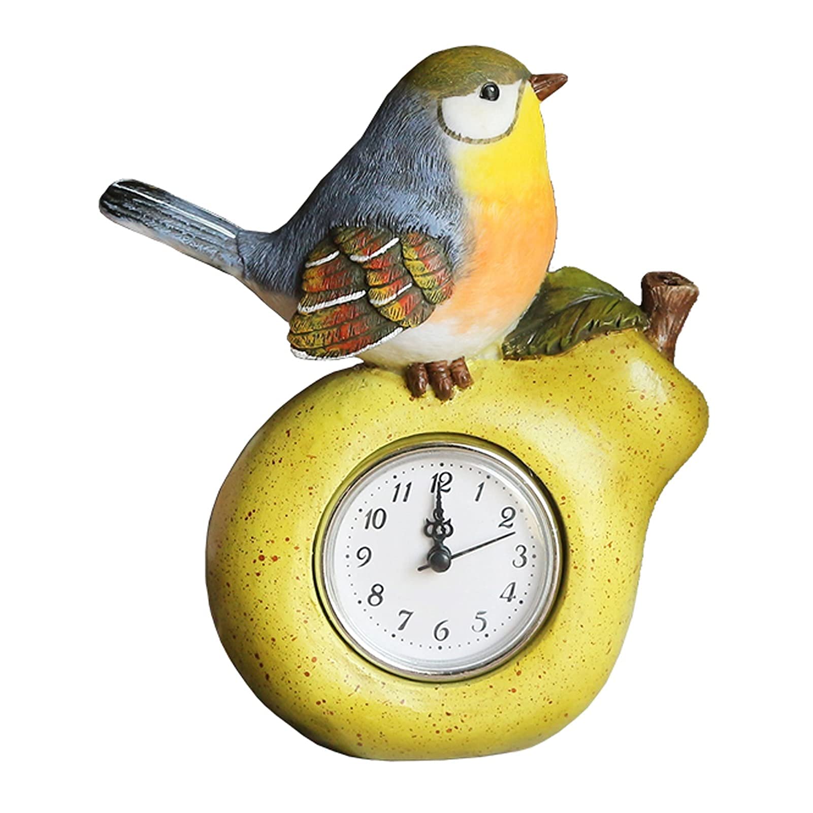 Reloj de mesa decorativo Apple Bird para adornar la sala de estar y el dormitorio