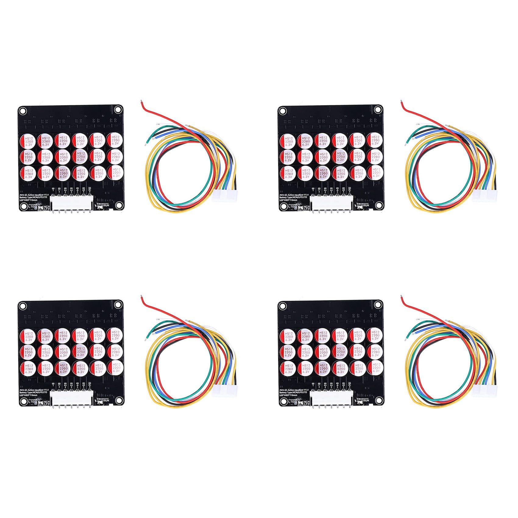4X 6S Equalizzatore Balancer Lifepo4/Lipo/LTO Batteria Condensatore di Equalizzazione Energetica Scheda