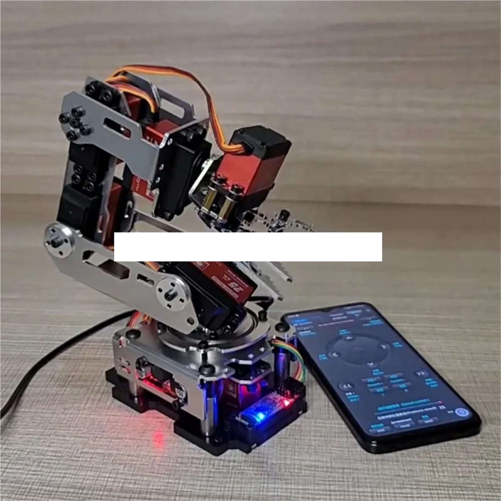 Ramię robota 6 DOF DIY Robot Claw Clamp Gripper Kit kompatybilny z programem Arduino z cyfrowymi serwami 20KG(Only metal frame)