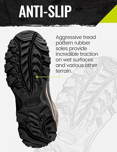 Miniatura 3 de TIDEWE Botas de caza para hombres, aisladas, impermeables, resistentes, de 16 pulgadas, botas de caza para hombre, de neopreno de 0.236 in y goma