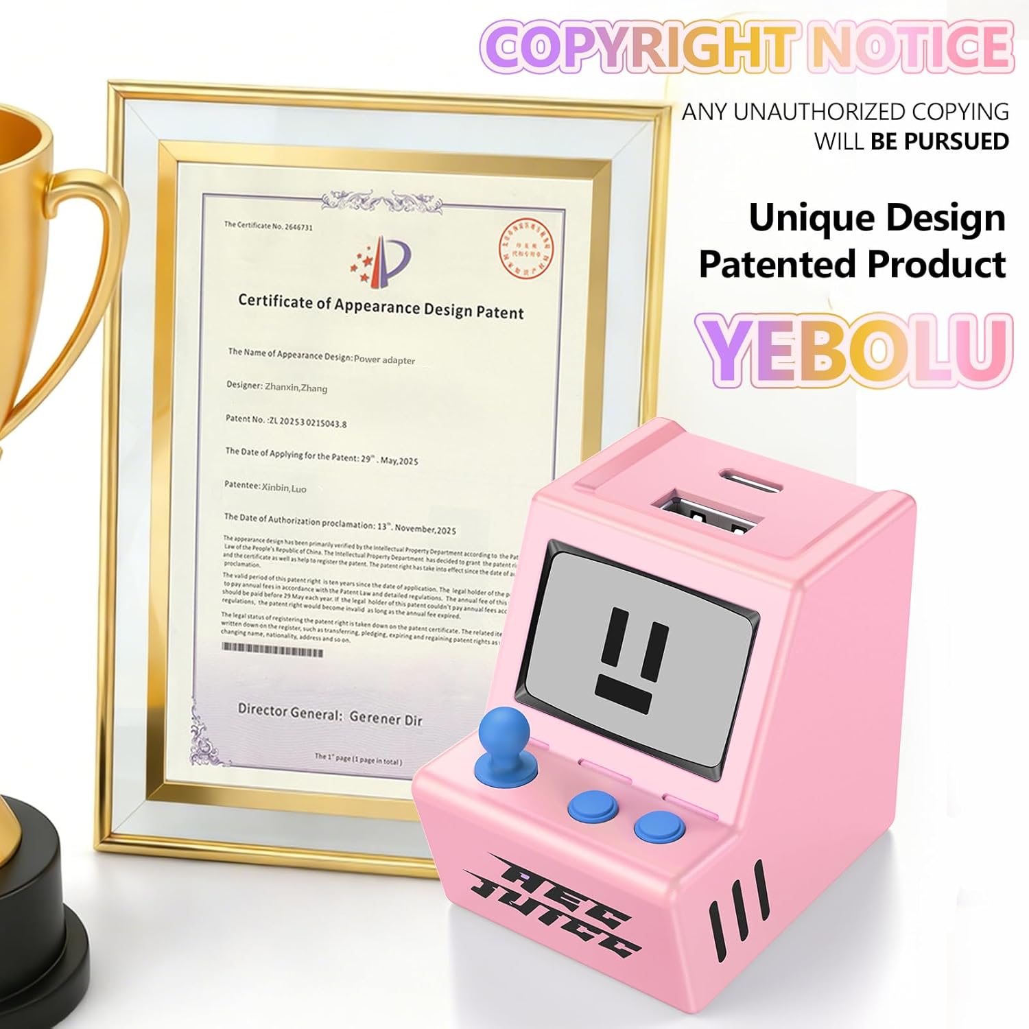 30W USB C Wall Charger Dual USB A Charger Block with Foldable Plug 3A Fast Charging Type C Phone Block Charging Box Brick for iPhone 17, Air, Pro, Pro Max, for iPad for Samsung Galaxy S25, Pink - Image 7