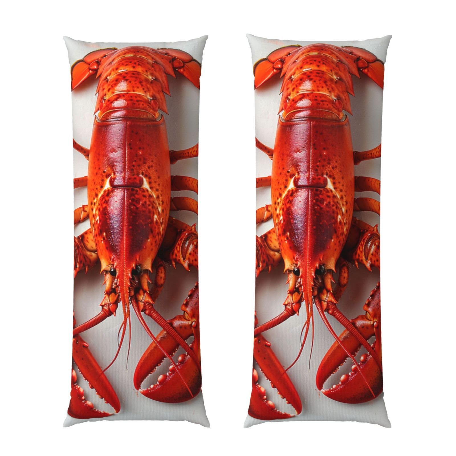 Body Pillow Cover 20x54 Inch, Lobster Print Long Lumbar Pillow Case with Zipper Long Body Pillowcase Decorative for Bed Sofa Bedroom