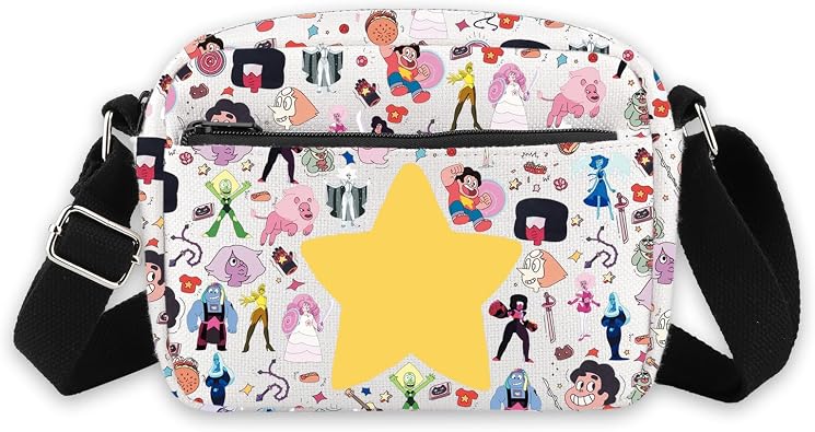 Cartoon Characters Crossbody Bag TV Series Gift Crystal Gems Messenger Bag Cartoon Fans Anime Gift