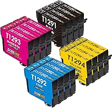 T1295 Multipack Compatible with Epson WF 3520 Printer Cartridges WF 3540 Ink Cartridge for Epson T1291 T1292 T1293 T1294 WF-7525 WF-7515 Stylus SX235W SX425W SX445W SX535WD Stylus Office BX635 FWD
