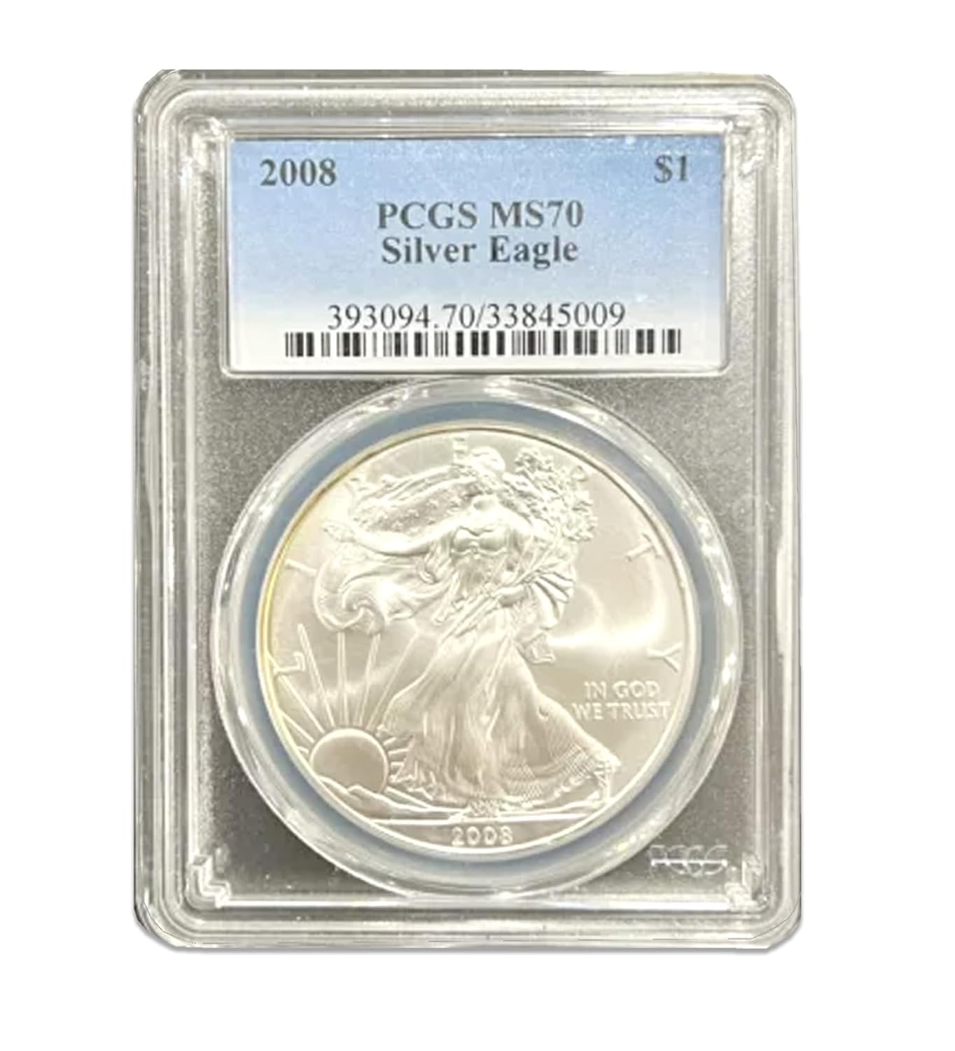 USA 2008 Silver Eagle Coin, 1 oz .999 MS70