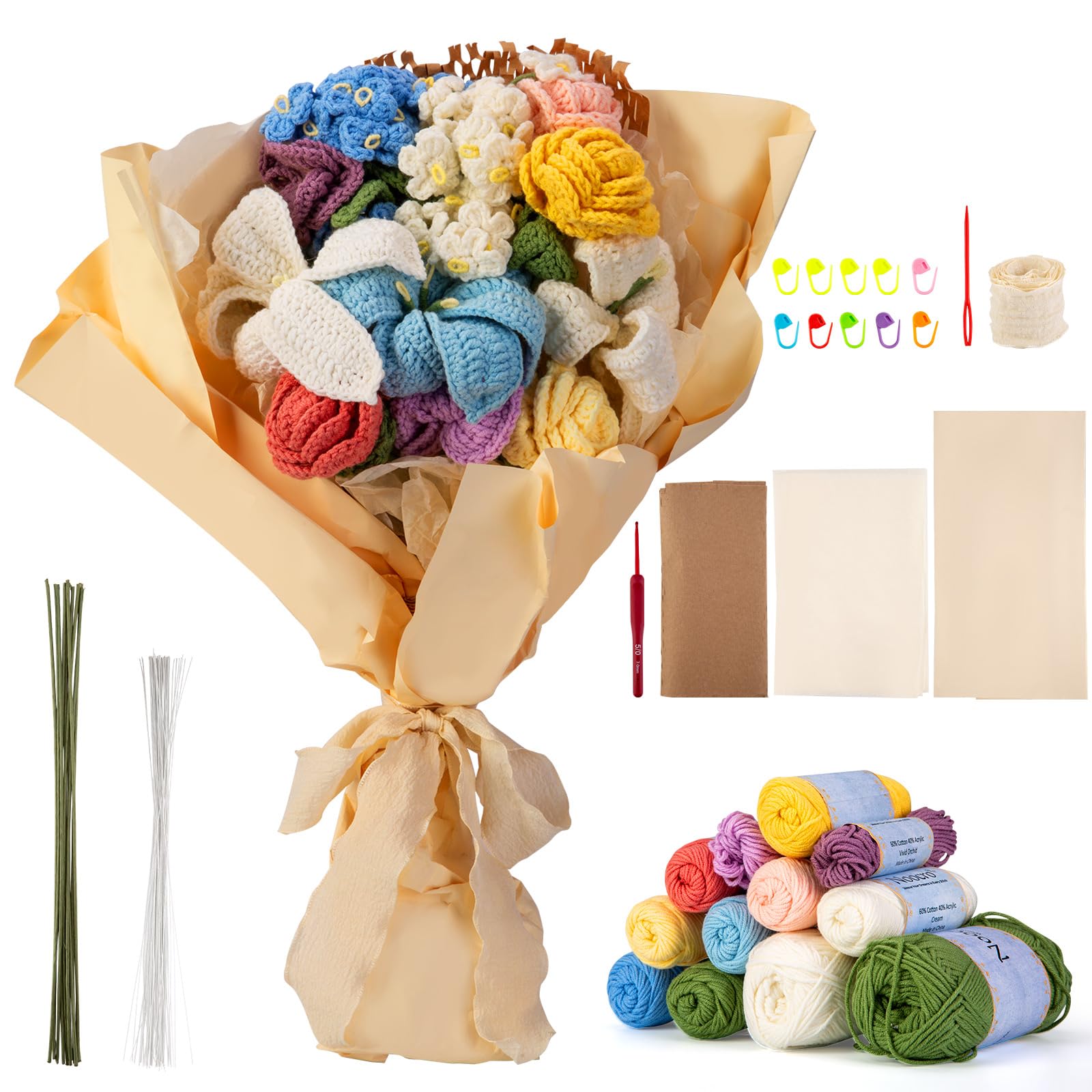 Noocro Crochet Kit For Beginners, Starter Kit, | Ubuy