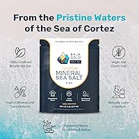 Vista 4 de Baja Gold Sal marina mineral - Recomendada por Gary Brecka - Sal auténtica de grano fino para cocinar y hornear Sal natural de Baja para usos