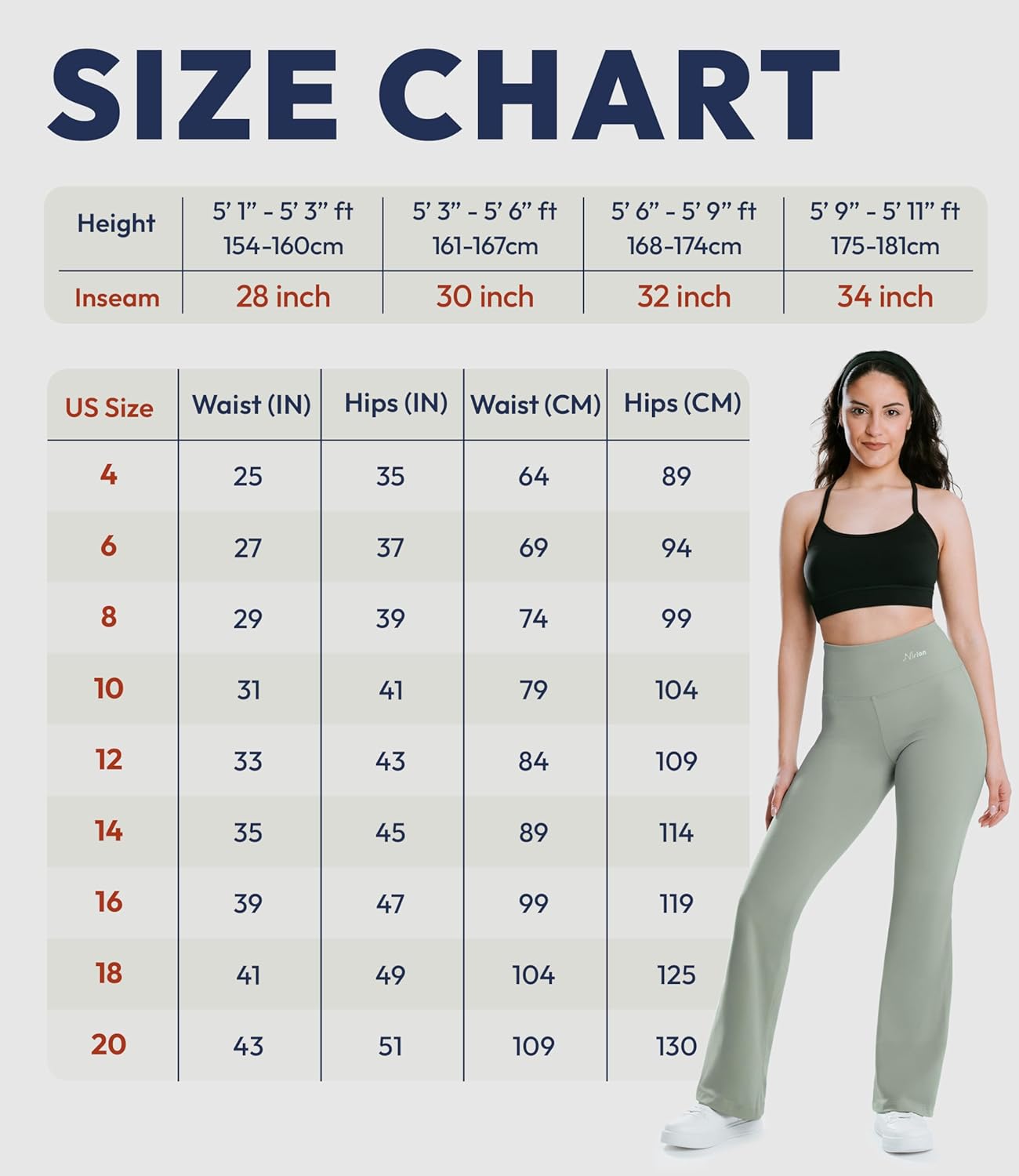 NirLUX Bootcut Leggings for Women – High Waisted Yoga Pants Women – Tummy Control Workout Womens Leggings - Image 6