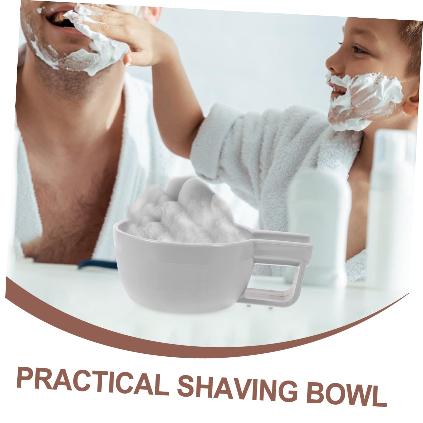 4 Pezzi ciotola di schiuma da barba piccolo contenitore per rasatura ciotola da barba bagnata portasapone da barba ciotola da barba da viaggio ciotola di crema da barba pp Grigio