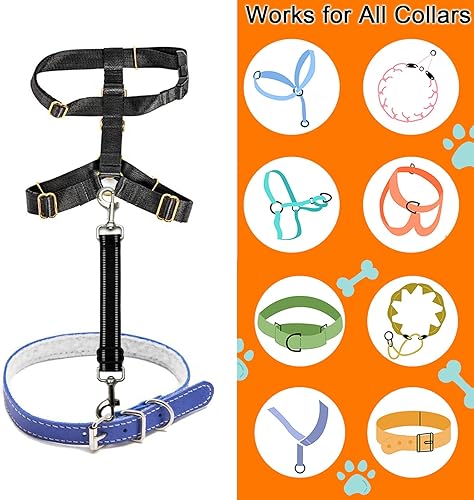Miniatura 4 de Clip de seguridad para perro, clip de seguridad para collar de punta, clip para el collar de perro ajustable, de nailon reflectante, collar de