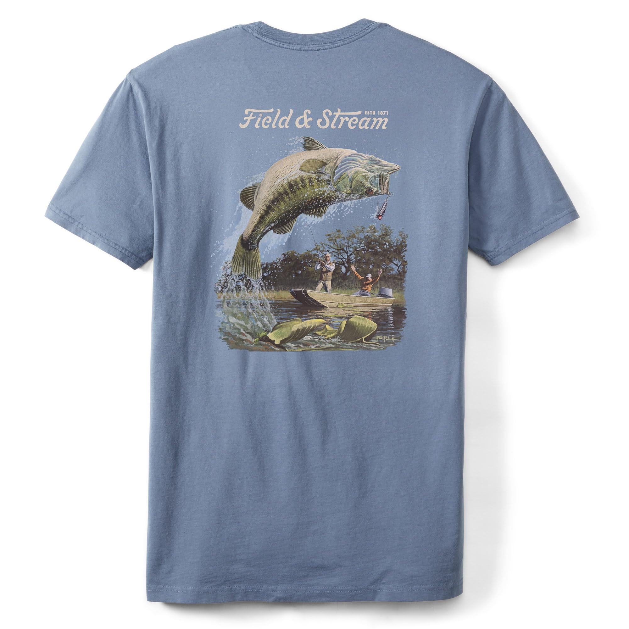 Chemise Homme Field & Stream Manches Courtes - Bleu - Taille S - Légère Et Ventilée