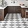 40-Pack Peel and Stick Tile Vinyl Floor Glossy 12” x 12”, Self Adhesive Waterproof Flooring Planks for Kitchen, Dining Room,