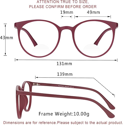 Miniatura 5 de LifeArt - Gafas de lectura bifocales con lentes ovaladas, lentes de bloqueo de luz azul para mujereshombres