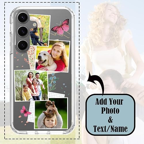 Vista 45 de Funda transparente 3 en 1 diseñada para teléfono Galaxy S21, Plus/Ultra/FE 5G Samsung, capas protectoras híbridas [protector de pantalla] Borrar 05