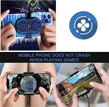 Neveika Plug-in Phone Cooler, Cellphone Radiator with Dual Semi-Conductor Cooling Chip, Mobile Phones with a Width of 6 to 7.5cm for Tiktok Live Streaming, Outdoor Vlog, Mobile Gaming.