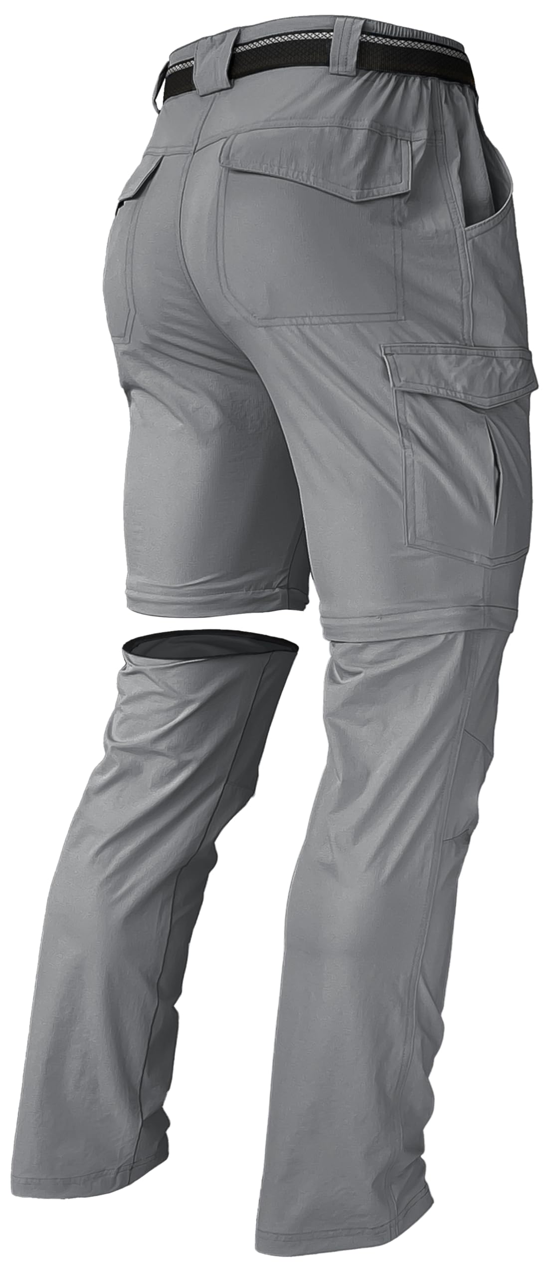AREOUTSMen's Hiking Pants Convertible Zip Off Lightweight Waterproof Quick Dry Outdoor Fishing Travel Safari Camping