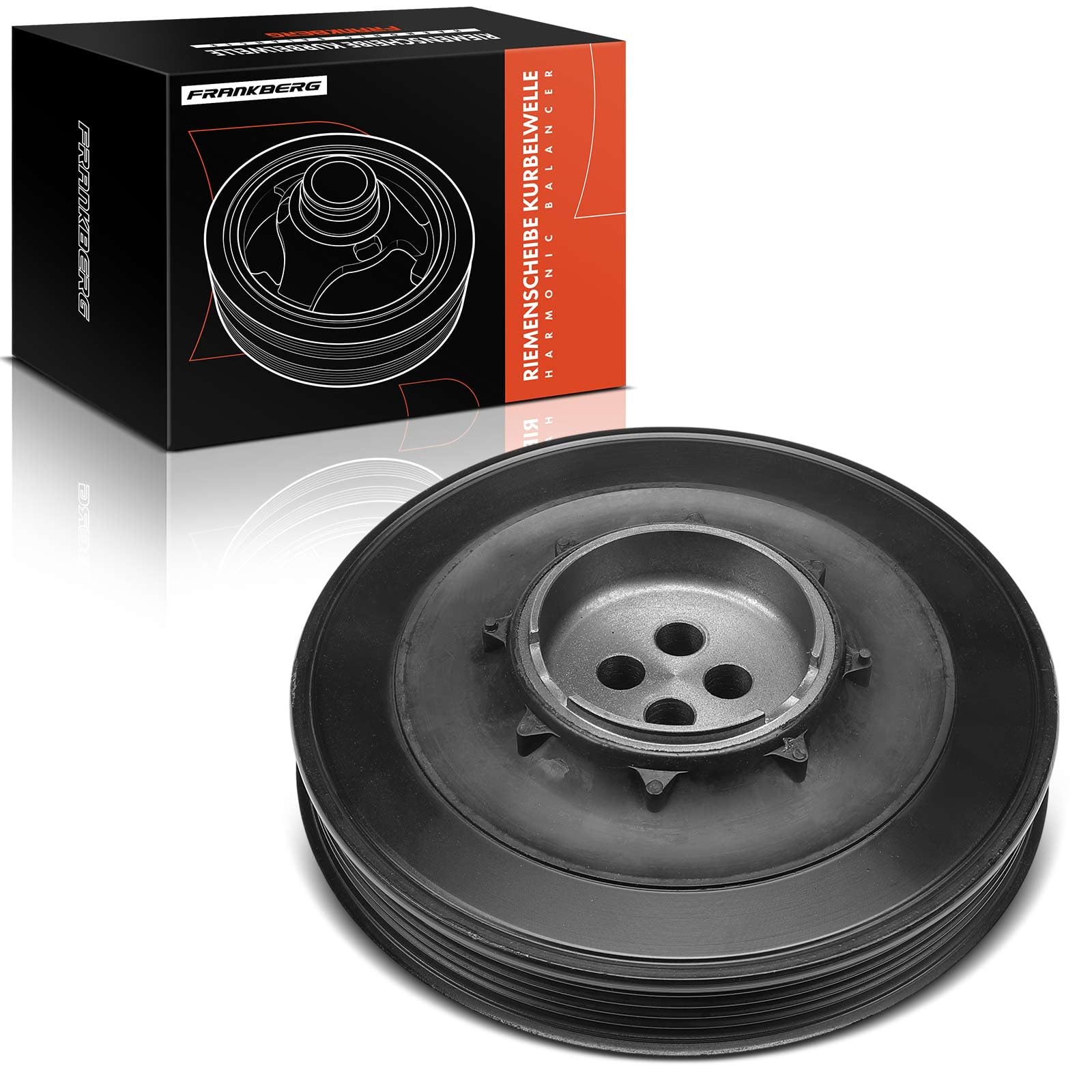 Frankberg Polea de correa del cigüeñal Diesel Compatible con M.i.n.i R56 1.6L 2.0L 2010-2013 M.i.n.i cabrio R57 1.6L 2.0L 2010-2015 Replace# 11238477129
