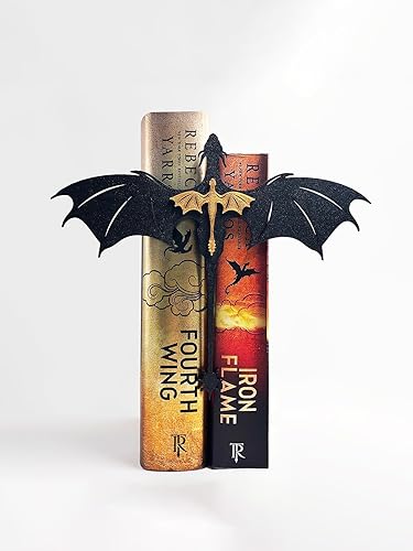 TwoDays Dragon Wing Inspired Bookshelf Display Decor - Romantasy Romance