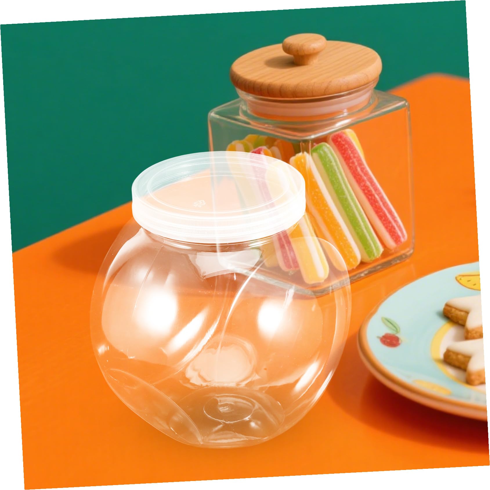 Toyvian Lot De 4 Boîtes De Conservation En Plastique Pour Biscuits Et Bonbons
