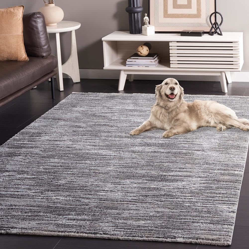 SAFAVIEH Area Rug 8x10 - Revive Collection - Large - Grey, Modern Design, Non-Shedding & Easy Cleaning, Ideal for Living Room, Bedroom, Office, Dining