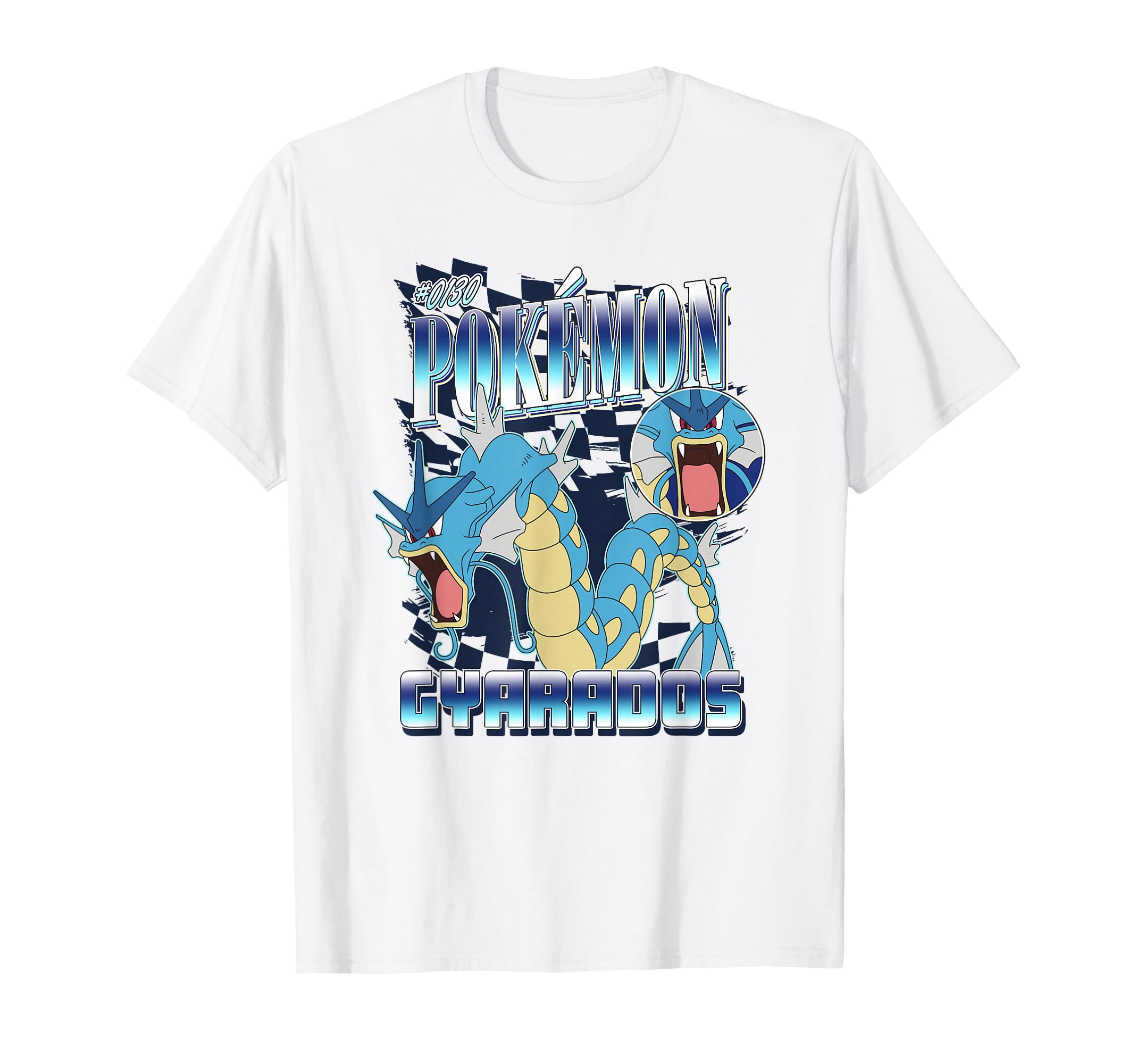 Pokémon Epic Gyarados Retro Montage Big Chest Logo T-Shirt