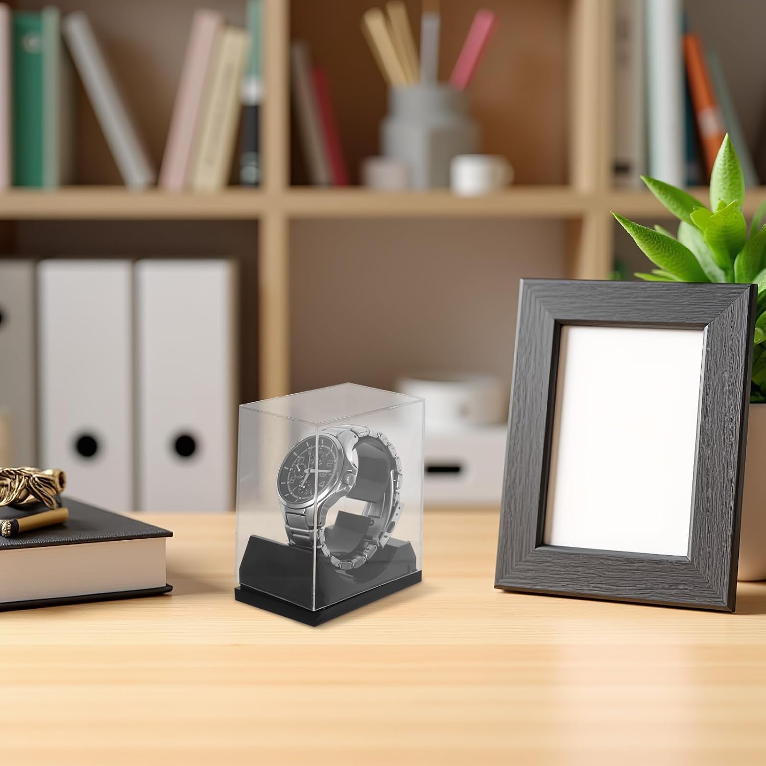 4pcs Plastic Watch Storage Boxes for Jewelry and Watches for Homes and Travel for Collectors and Professionals