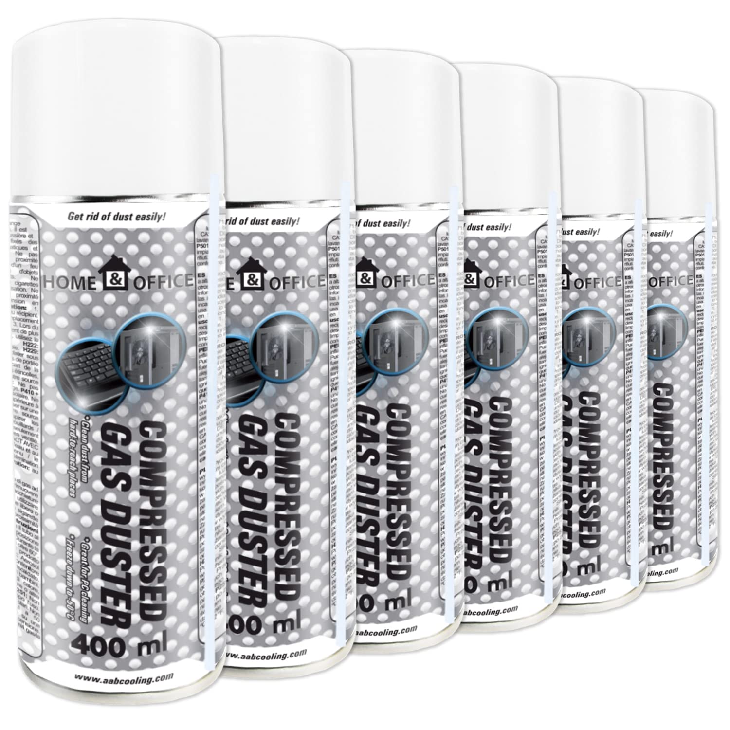 Compressed Gas Duster 6X AABCOOLING Home&Office 400ml K2, Computer Cleaner Accessories, Compressed Air Can, Compressed Air, Computer Compressed Air, Electronics, Camera and Photo Cleaners