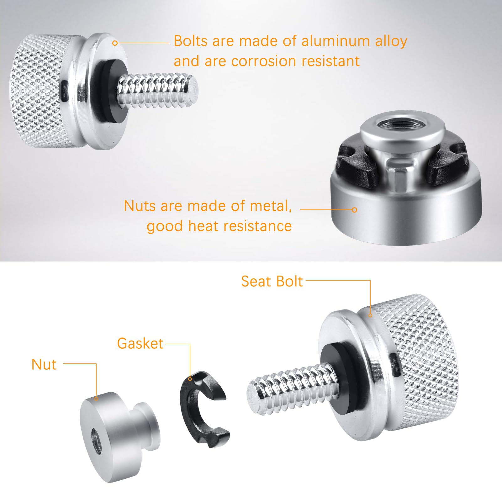 Amazon.co.jp: フェンダーシートナットキット、1/4-20スレッド