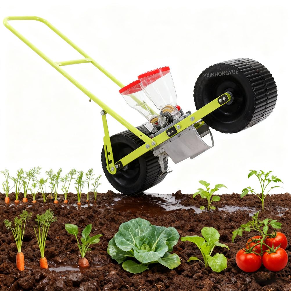Dispositif de plantation de maïs de précision réglable, 8 acer/heure multifonction pressé à la main, espacement des rangées de semis 8 à 13 mm (vert)