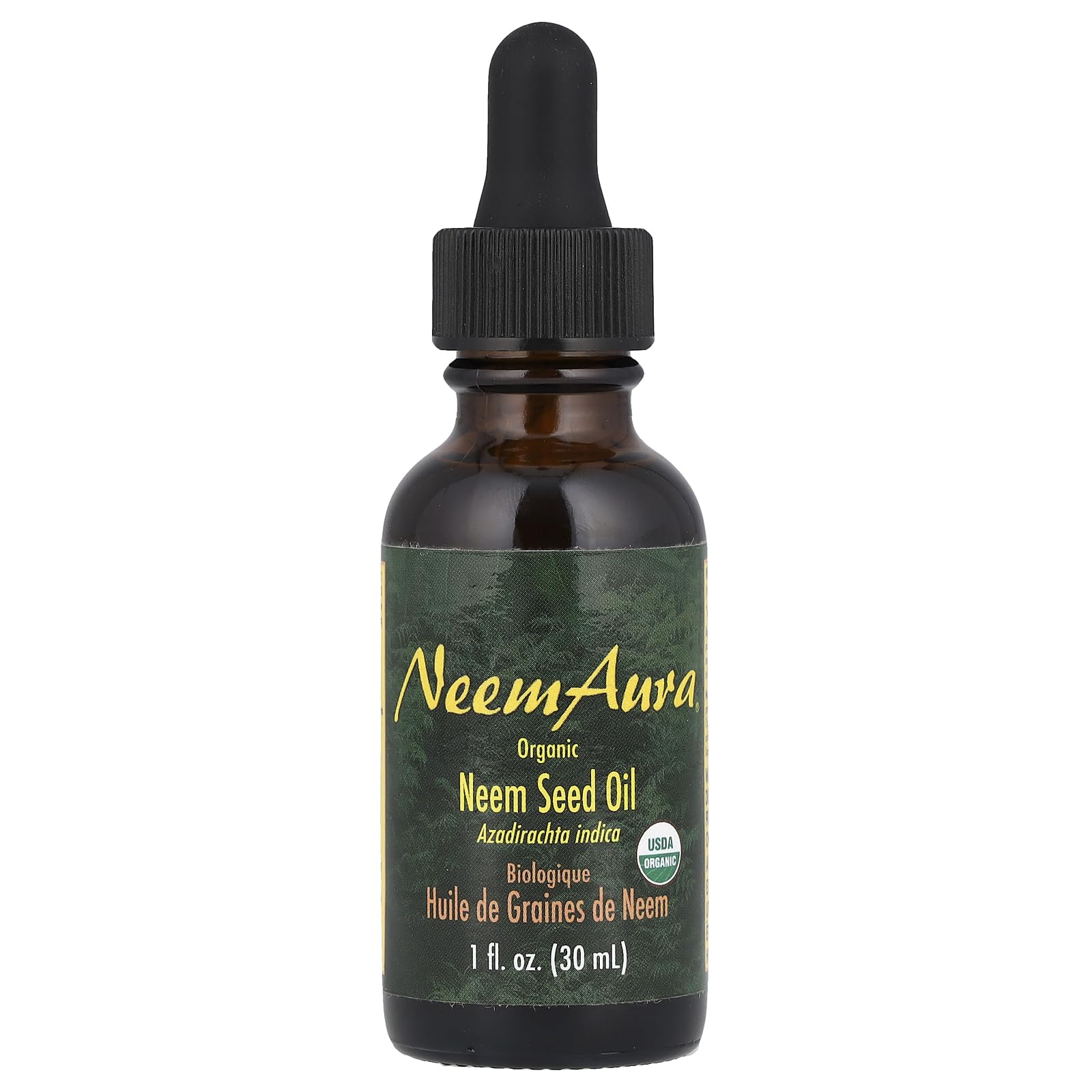 Neem Aura, Oil Neem Seed Organic, 1 Fl Oz