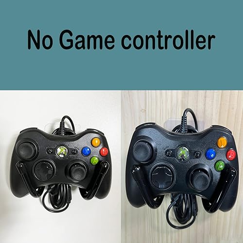 Miniatura 6 de Pmsanzay Paquete de 3 soportes universales autoadhesivos para controladores de juegos, soporte de montaje en pared, soporte para Xbox One PS4 Switch