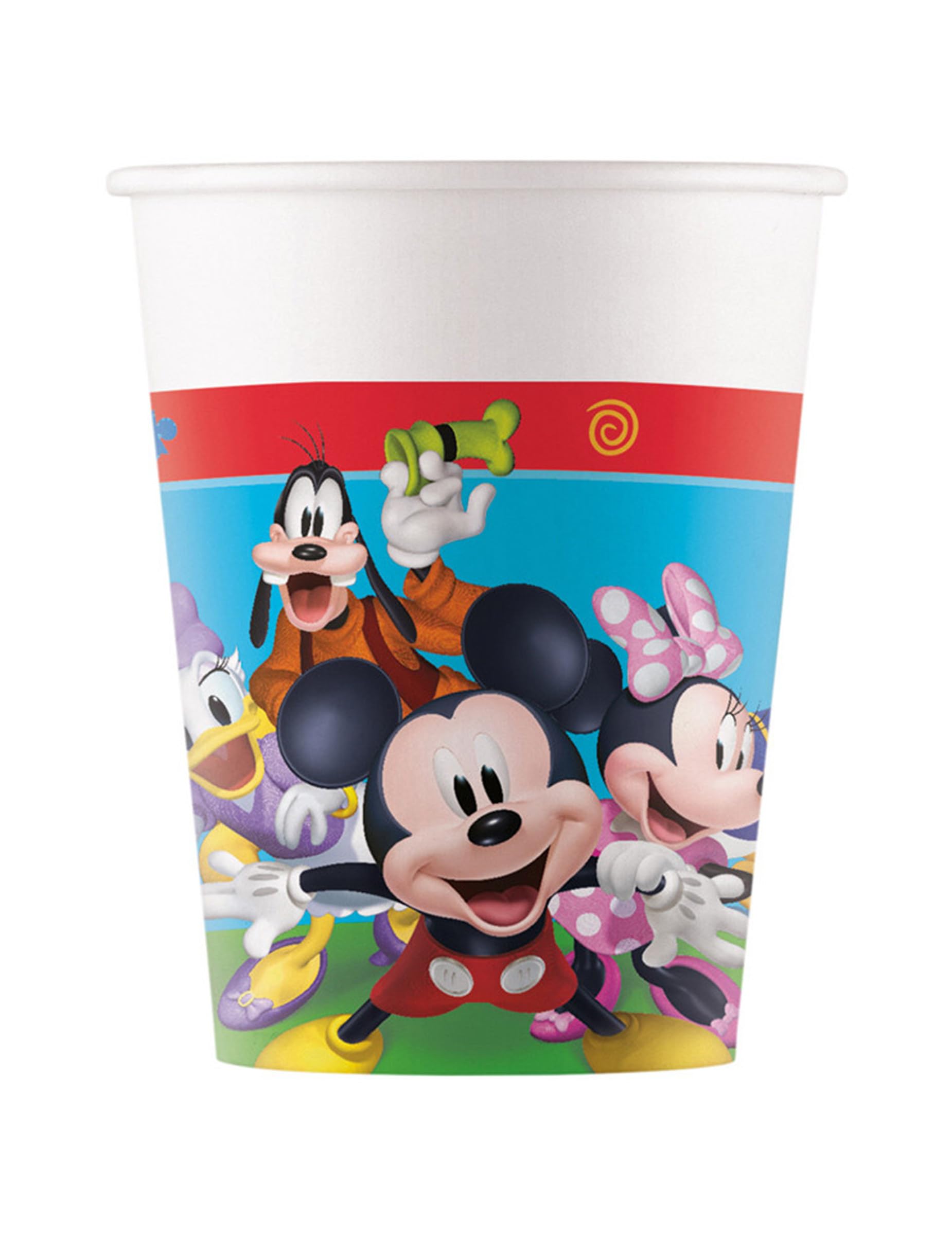 Procos Multi-Coloured Folat 93823P Paper Cups Fsc Mickey Mouse 200 Ml - 8 Pieces