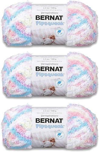 Bernat Pipsqueak Sittin Pretty - Ovillo de lana  3.5 oz  Poliéster  5 voluminosos  101 yardas  Tejido, ganchillo y manualidades