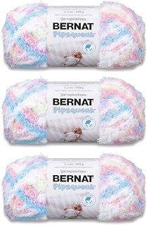 Bernat Pipsqueak Baby Yarn for Crocheting Soft, Sittin Pretty, 3-Pack