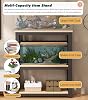 Fish Tank Aquarium Stands Cabinet 12 14'' 16 18 20 in Wide Aquariums Stand, Multi-tier Steel Fish Tank Storage Shelf with Adjustable Panel - Reptile Terrapin Tank Rack for Home/ Office, Terrarium Tabl
