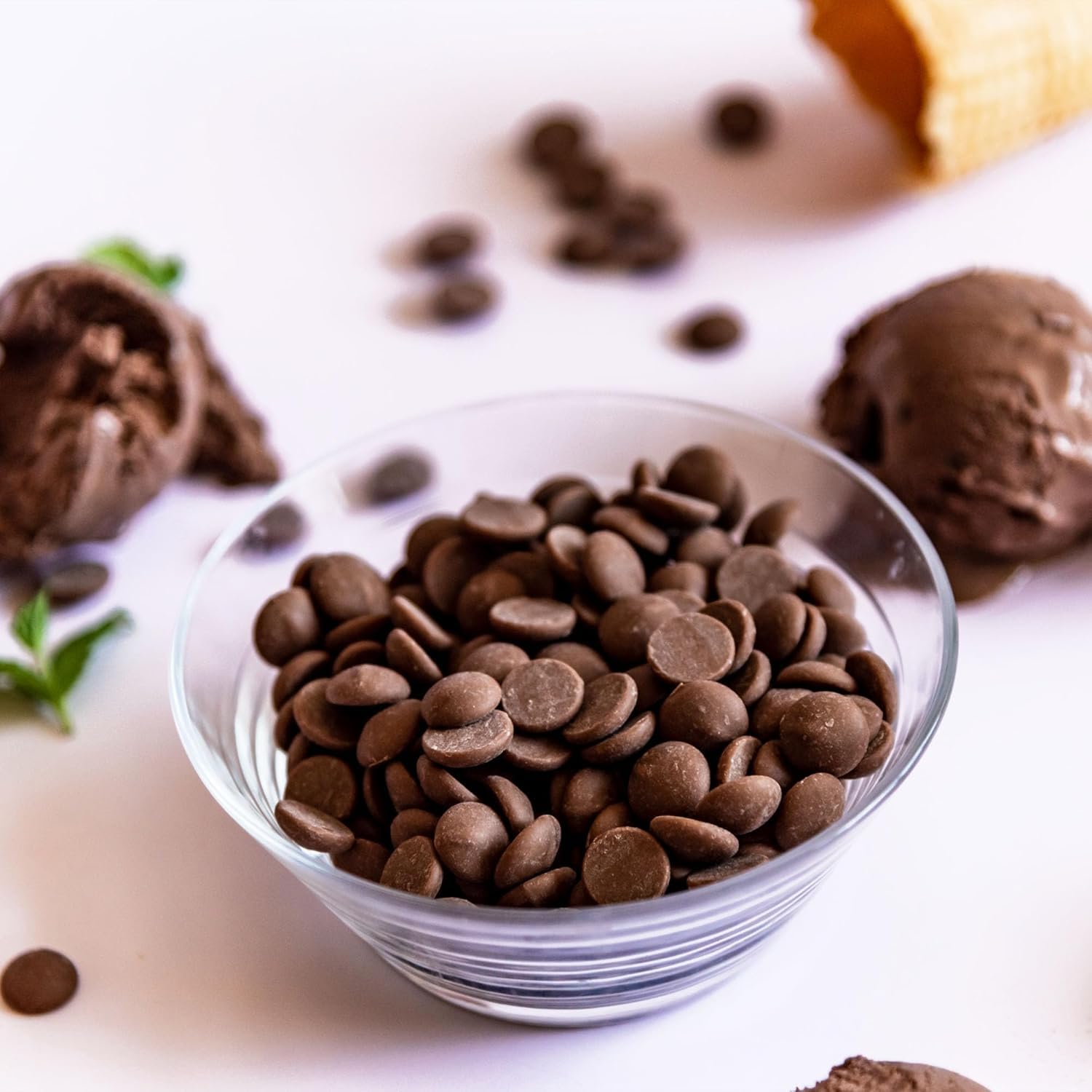 BAM Pépites de Chocolat au Lait de Couverture 35% Cacao | Chocolat Pâtissier pour Ganache, Fondue & Fontaine – 1kg