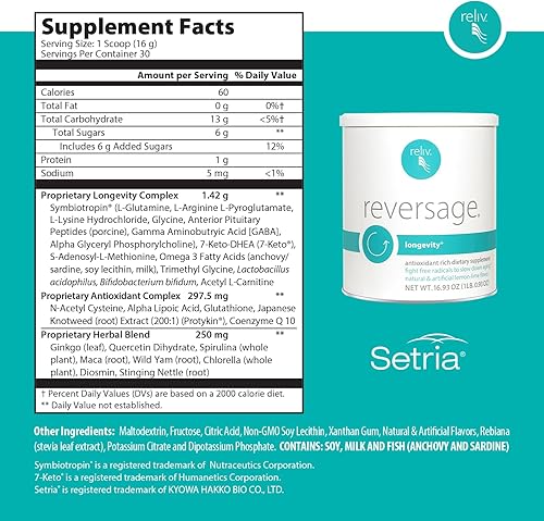 Miniatura 2 de RELIV ReversAge - Esta fórmula patentada revitalizante contiene una mezcla única de hierbas y antioxidantes para promover la longevidad y apoyar las