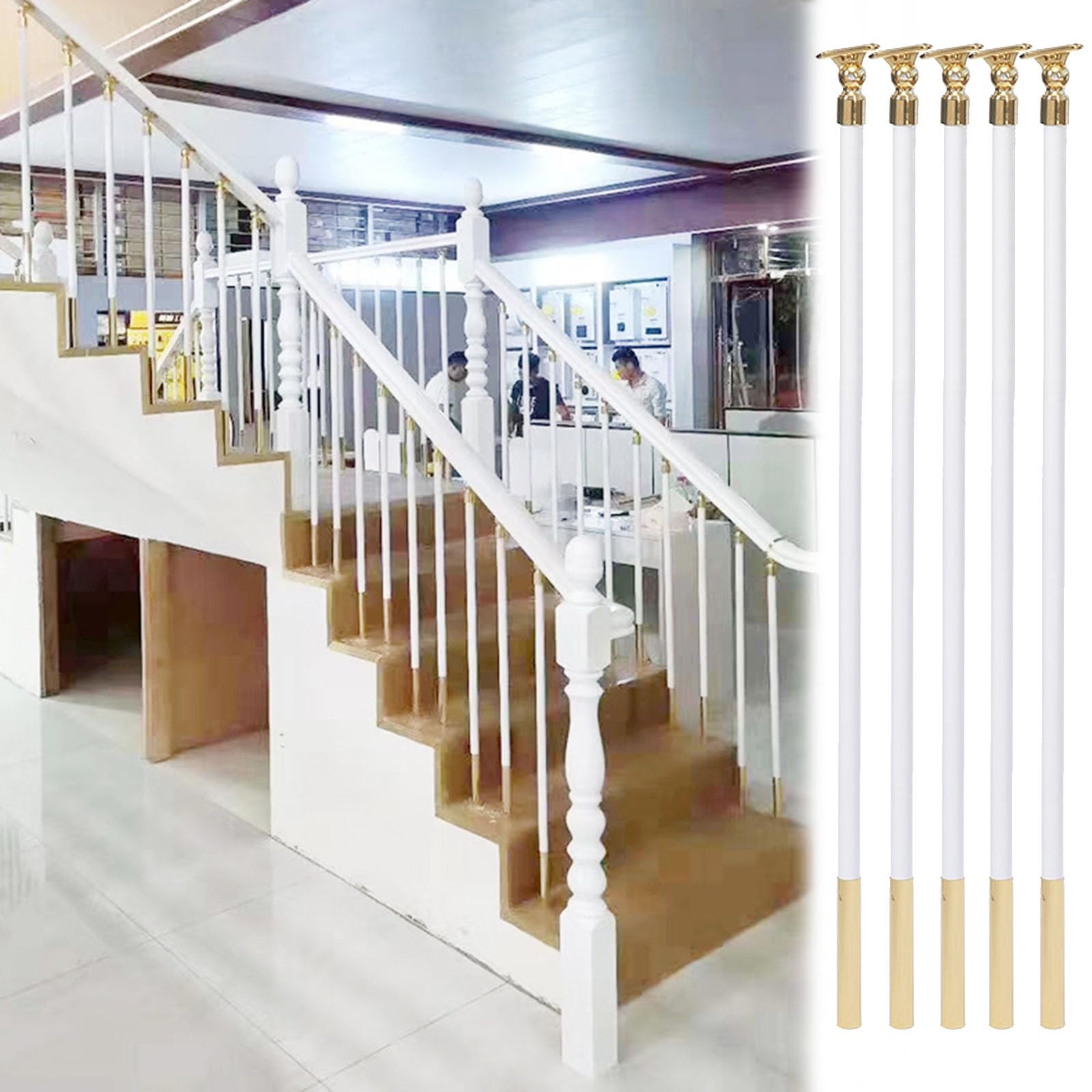 Poteau de balustre d'escalier pour corriger une rampe instable grâce au support réglable 121cm