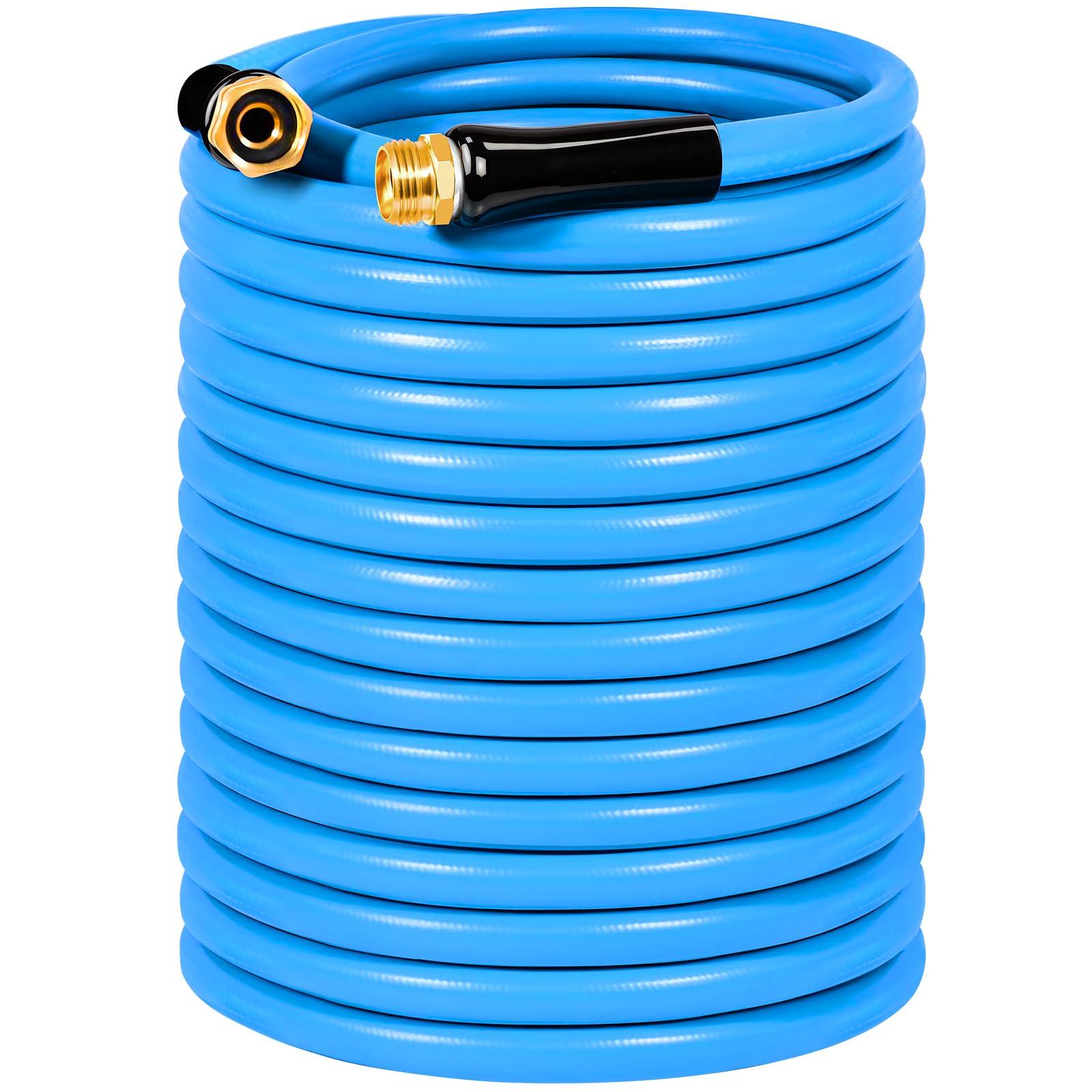 Heavy Duty Garden Hose, ZOXILEN 100ft Lightweight Flexible Water Hose, Kink Resistant Hybrid Hose with 3/4" Male to Female Fittings for Yard Outdoor Farm