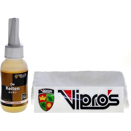 Amazon 高性能自転車用チェーンオイル Vipros ヴィプロス ケイテン Keiten ウエス1枚付属 ヴィプロス オイル
