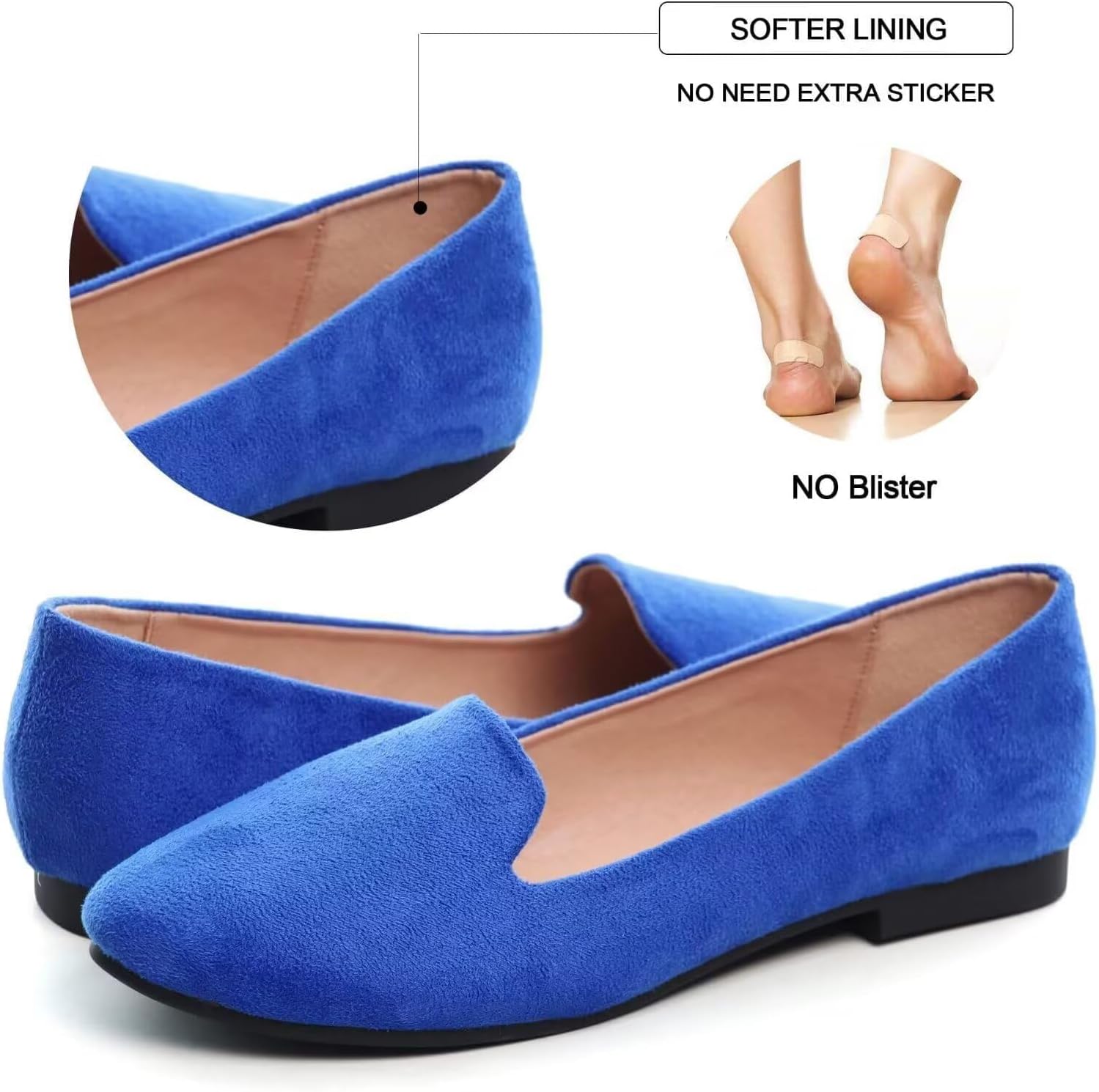 SAILING LU Women Round Toe Flats Comfortable Fashion Ballet Flat Shoes for Women Dressy Slip-ons Loafers - Image 4
