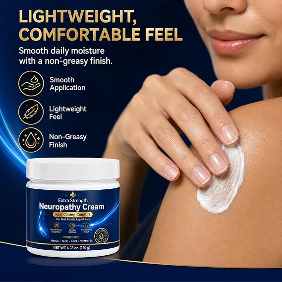 Neuropathy Soothing Cream 100g, Cooling Massage Balm for Feet and Hand