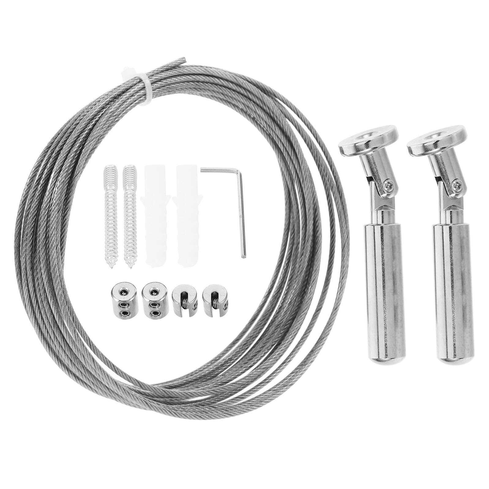 Toyvian Corda Stendibiancheria in Acciaio Inossidabile Antivento Antisole Leggera e Resistente per Interni ed Esterni Filo Stendere Panni Non Scivoloso per Bagno e Balcone