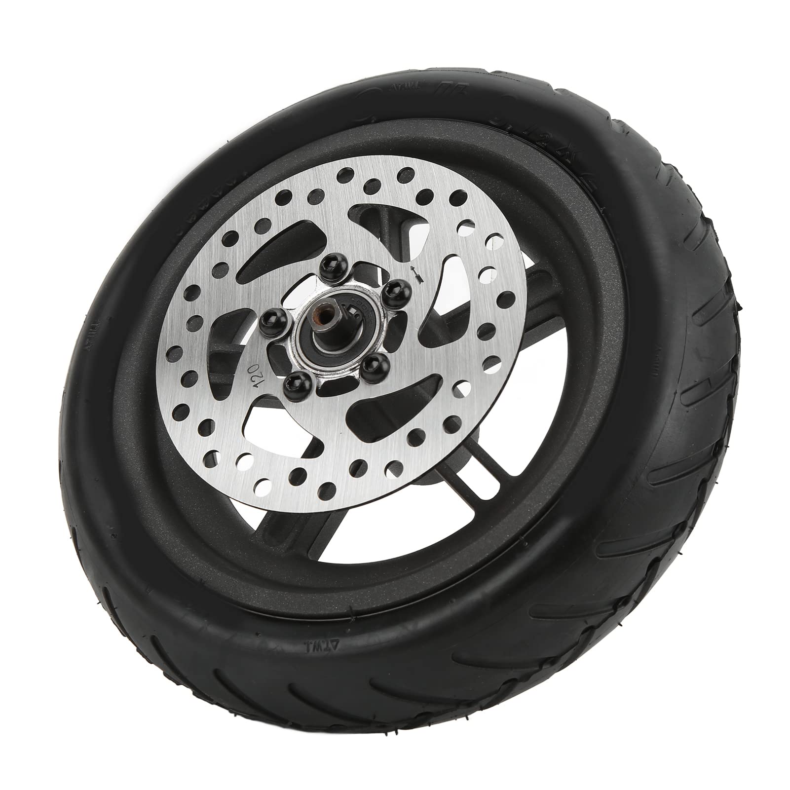 Alomejor Ensemble de Pneu Arrière de Scooter électrique, Moyeu de Roue de 8,5 Pouces avec Disque de Frein de 120mm pour M365 Pro PRO2, Disques de Frein à Disque Assortis
