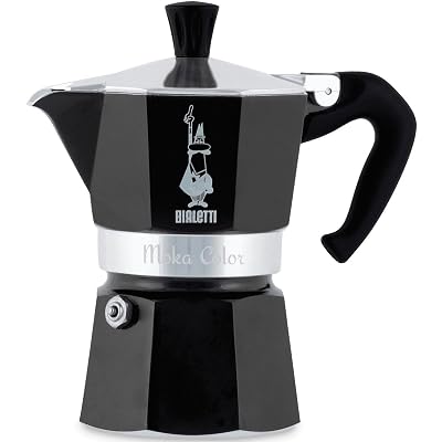 Cafeteira Bialetti Preta (Moka, vários tamanhos)