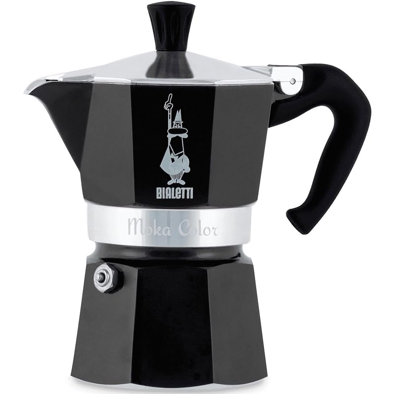 Cafeteira Bialetti Preta (Moka, vários tamanhos)